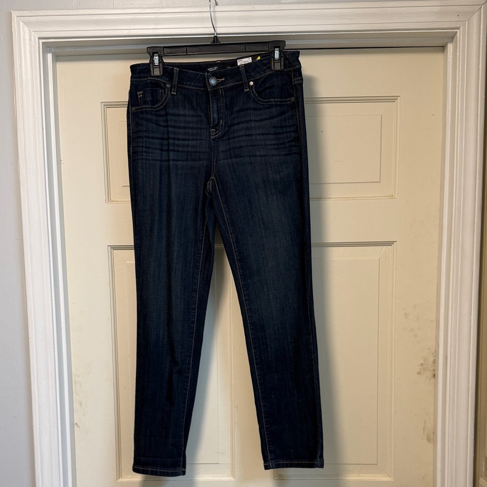 Simply Vera Vera Wang Women's Dark Blue Skinny Jeans